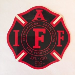 IAFF Decal Black & Red