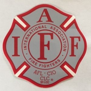 IAFF Decal Grey & Red
