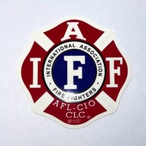 IAFF Decal Red, Navy, & White