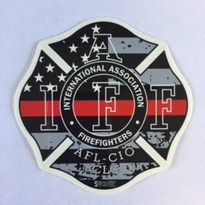 IAFF Decal Thin Red Line