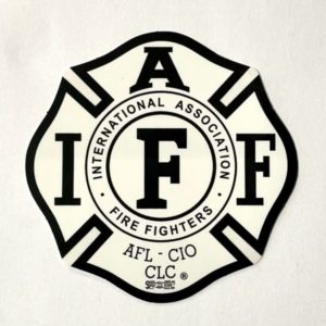 IAFF Decal White & Black